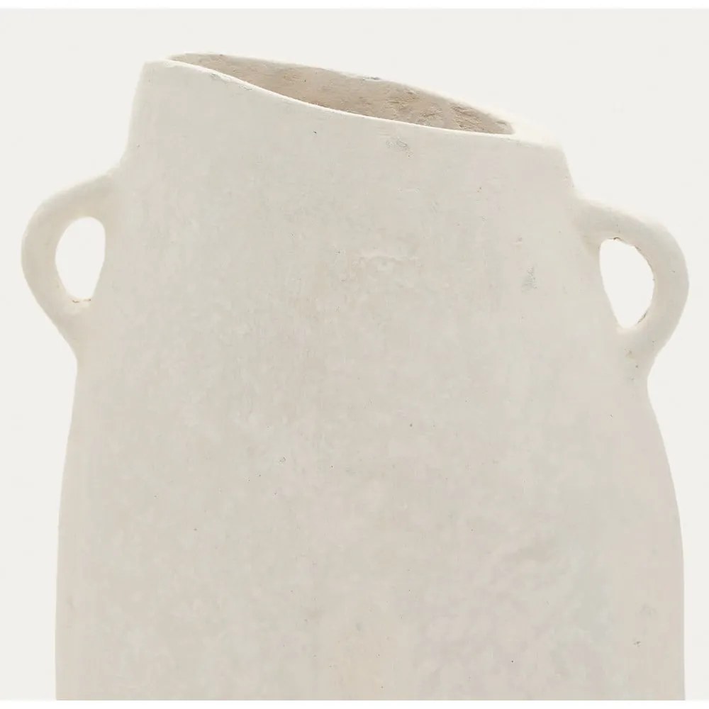 Krémová ručne vyrobená váza (výška 27 cm) Neti – Kave Home