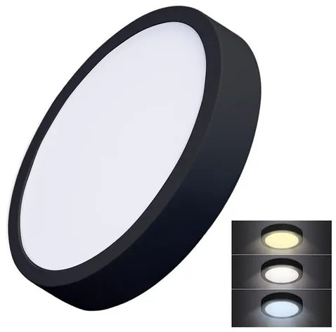 LED svetelný panel Solight čierna WD174-B