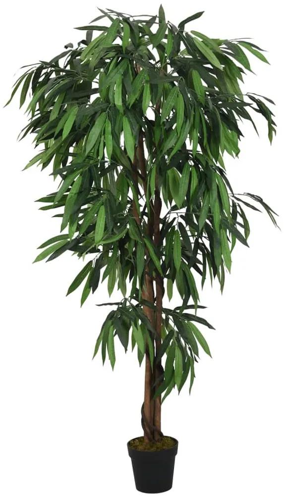Umelý mangový strom 1050 listov 200 cm zelený 359034