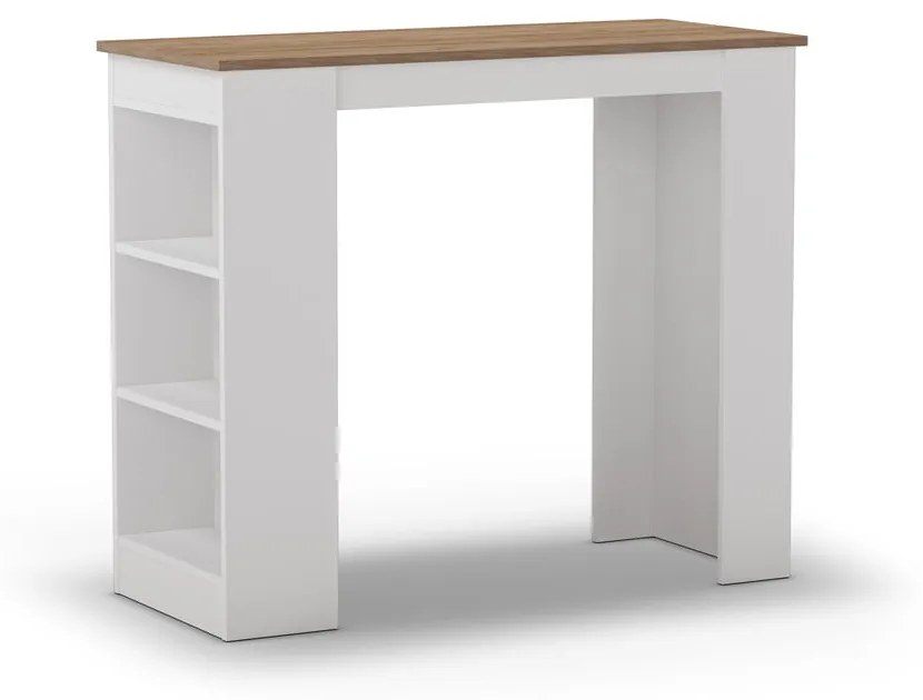 Barový stôl s doskou v dubovom dekore 52x120 cm Peru - Marckeric
