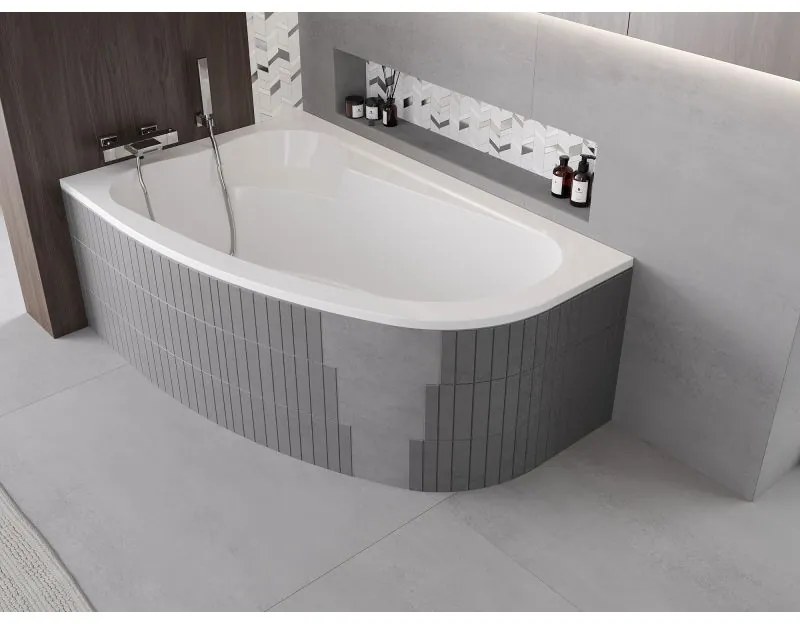 Mexen X-ST, polystyrénový plášť na rohovú vaňu 240 cm, biela, 55022-00