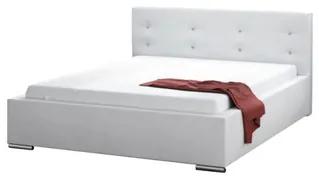 Čalúnená posteľ DAKOTA biela rozmer 140x200 cm