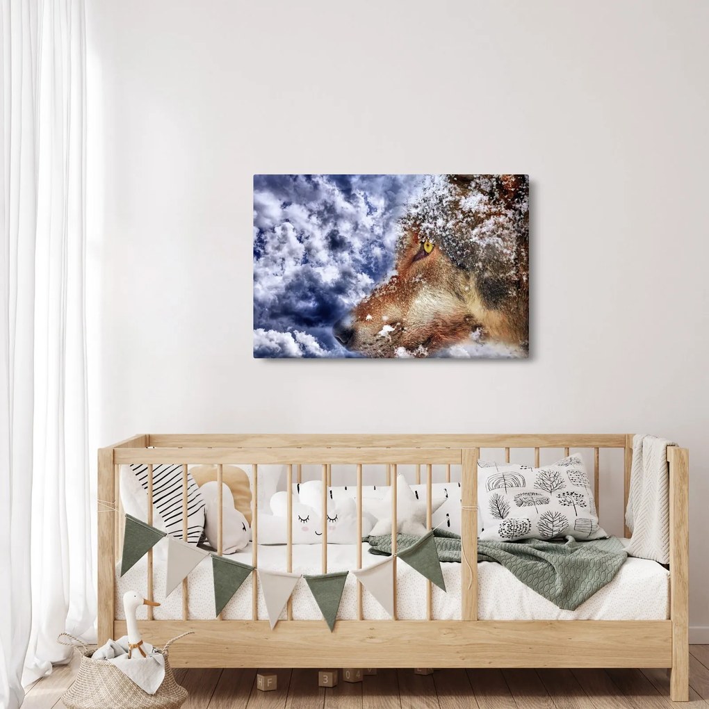 Obraz vlka (90x60 cm)