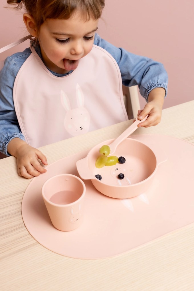 Detské silikónové lyžičky 2 ks Mrs. Rabbit