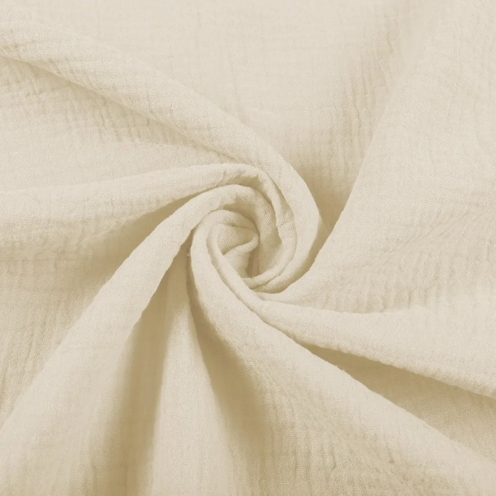 Biante Mušelínová plienka/dečka Nature MSN-080 Krémová - ZVÝHODNENÁ SADA 3 KS 100x100 cm - Sada 3 ks