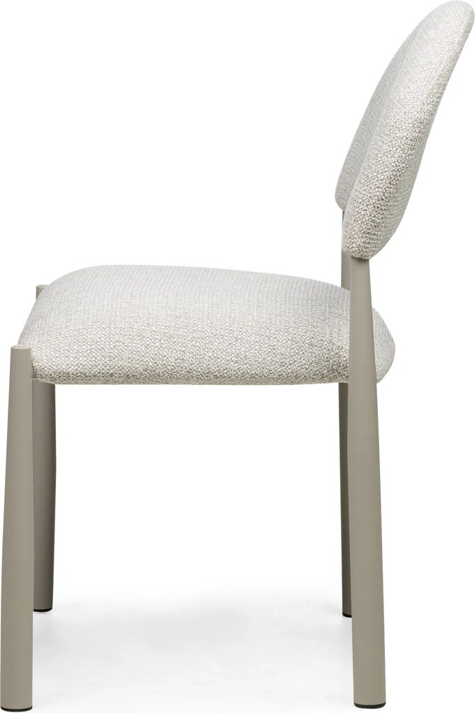 Čalouněná jídelní židle Maze béžovošedá