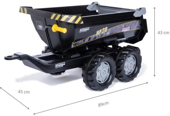 Príves Rolly Toys 123230 Halfpipe Krampe dvojnápravový