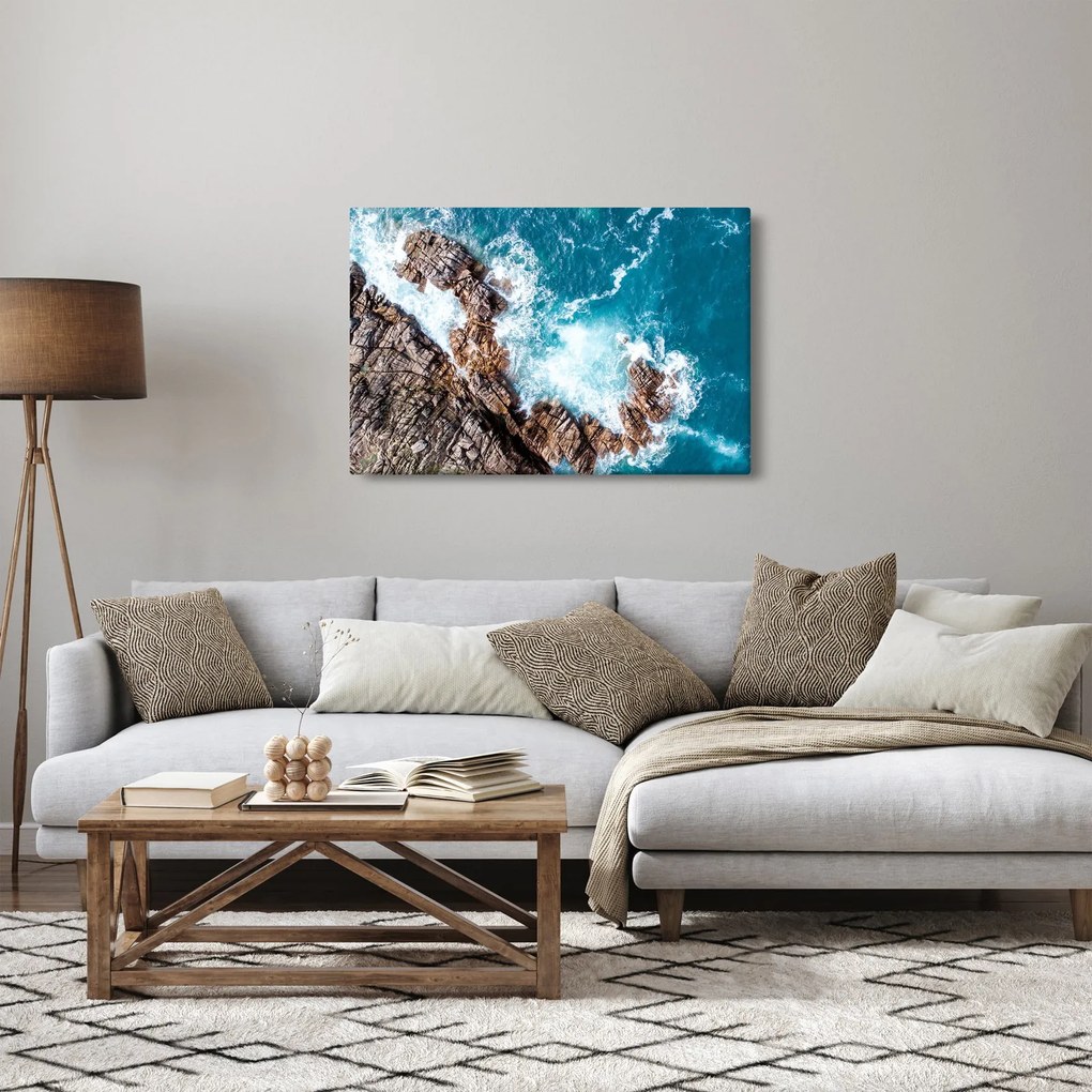 Obraz skál a mora (90x60 cm)