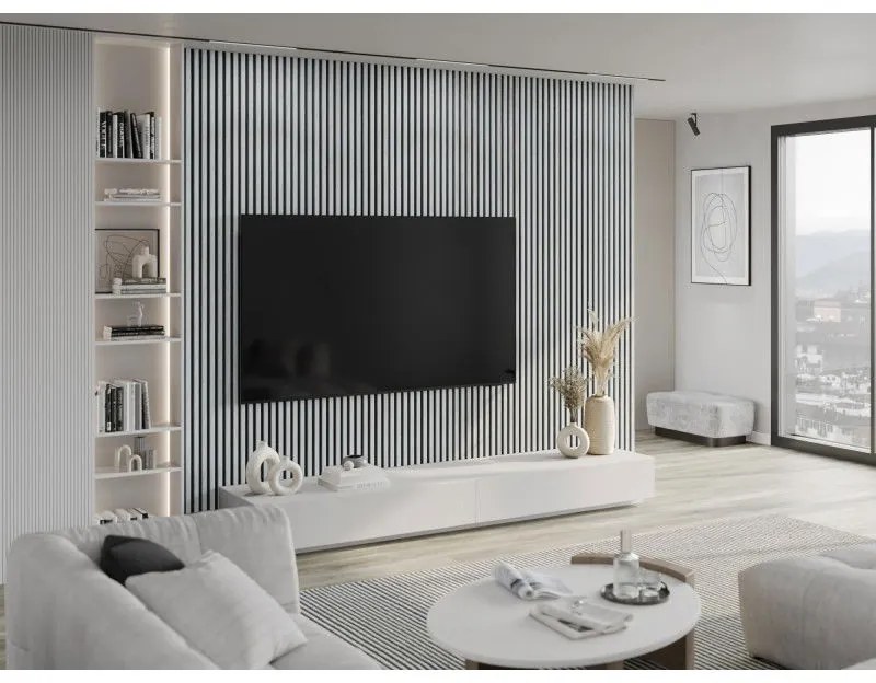 Mexen Lam-B, stenové lamely 275 × 31,5 cm, HDF doska 4 mm, dub ľadový, S100-275317-2812-061