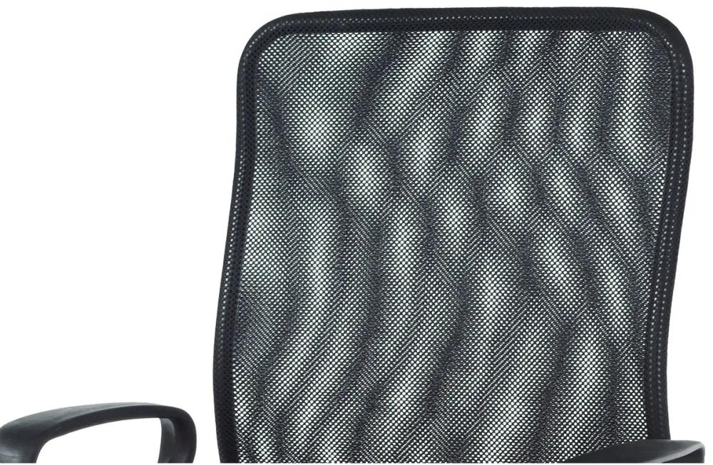 Kancelárska stolička na kolieskach PIX — čierna / oranžová