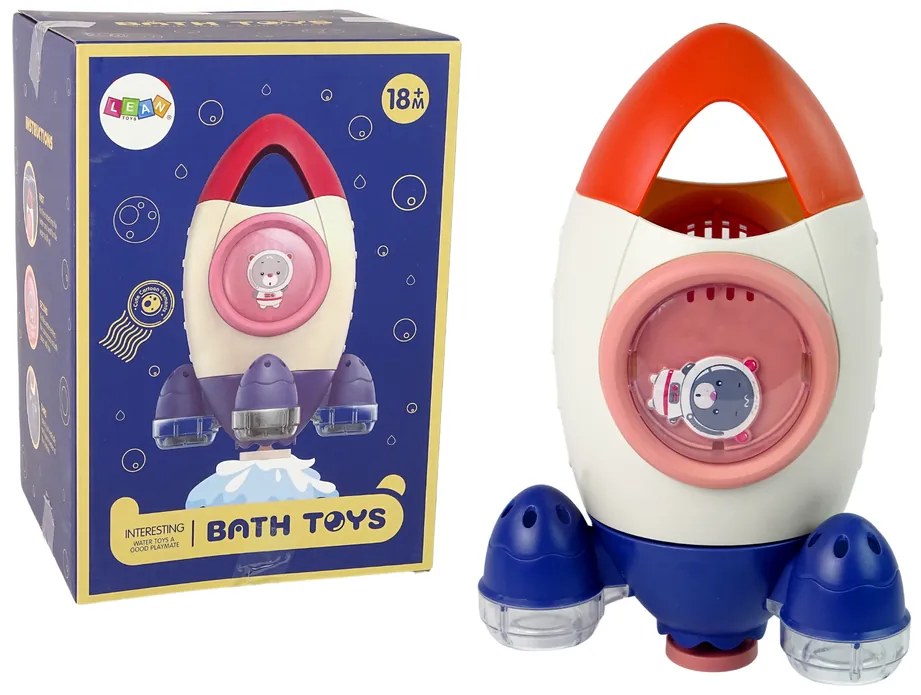Lean Toys Hračka do vody – ružovo-modrá raketa