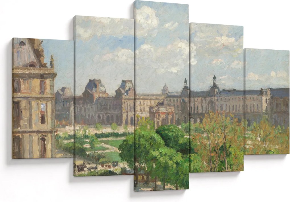 Obraz - Camille Pissarro, Place du Carrousel, Paris, reprodukcia (150x105 cm)