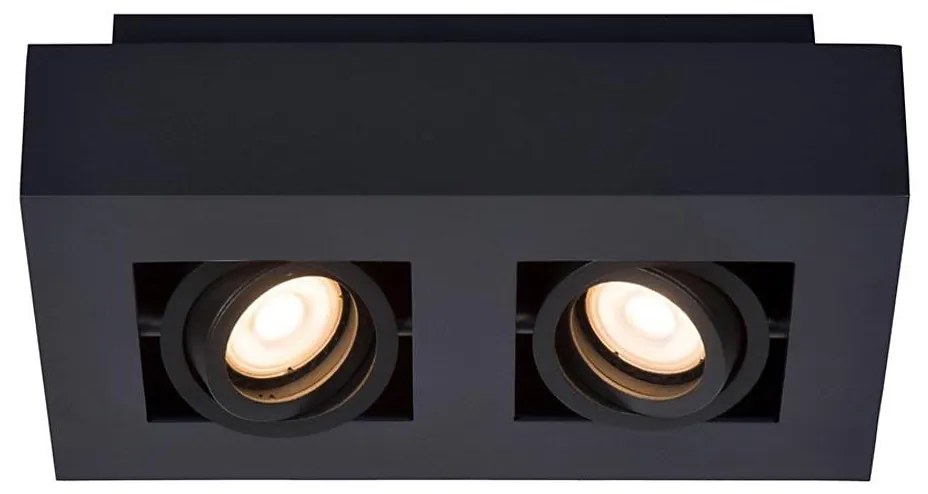 Lucide 09119/11/30 - LED Bodové svietidlo XIRAX 2xGU10/5W/230V čierna