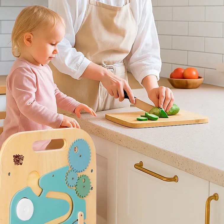 Rastúca učiaca veža 5v1 Play XL 89 cm – mätová