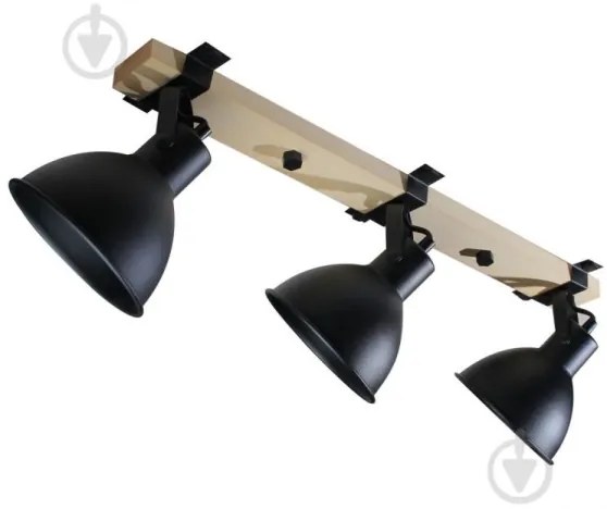 Bodové svietidlo 3xE27/40W/230V čierna