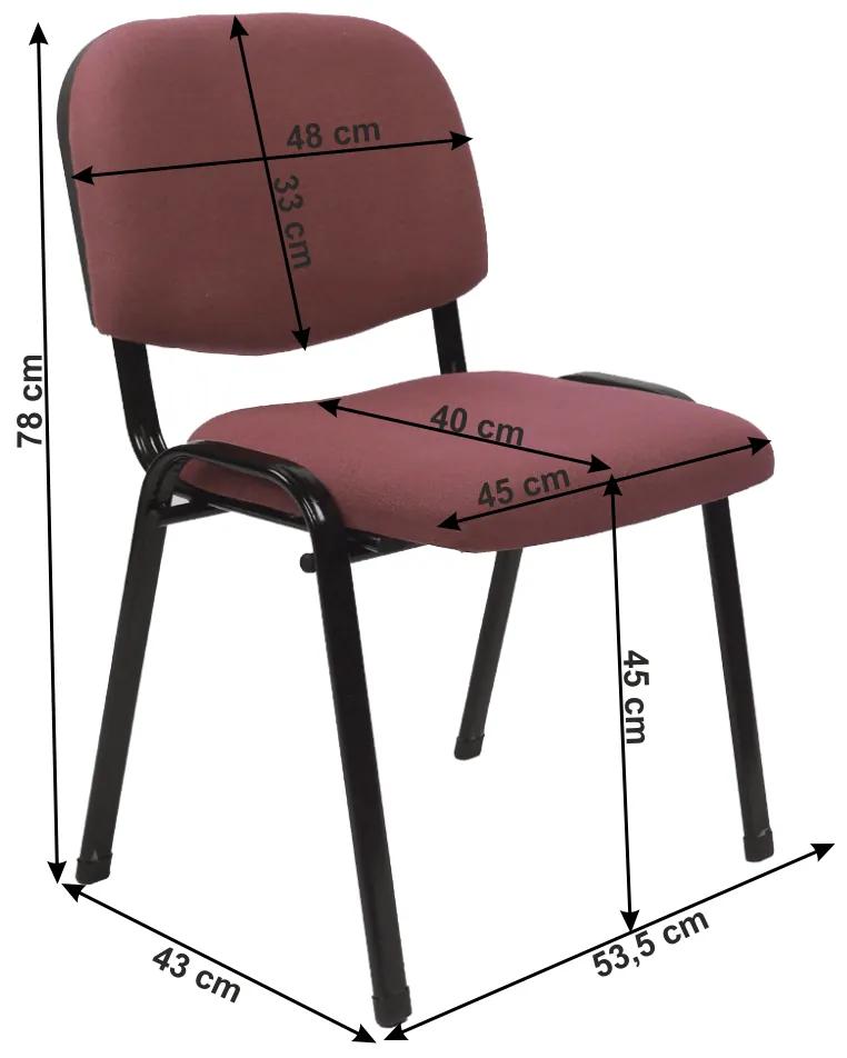 Kondela Kancelárska stolička, červenohnedá, ISO ECO