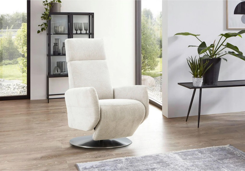 XXXLutz RELAXAČNÉ KRESLO, textil, krémová Sit & More - Online Only obývacie izby - 000144006211