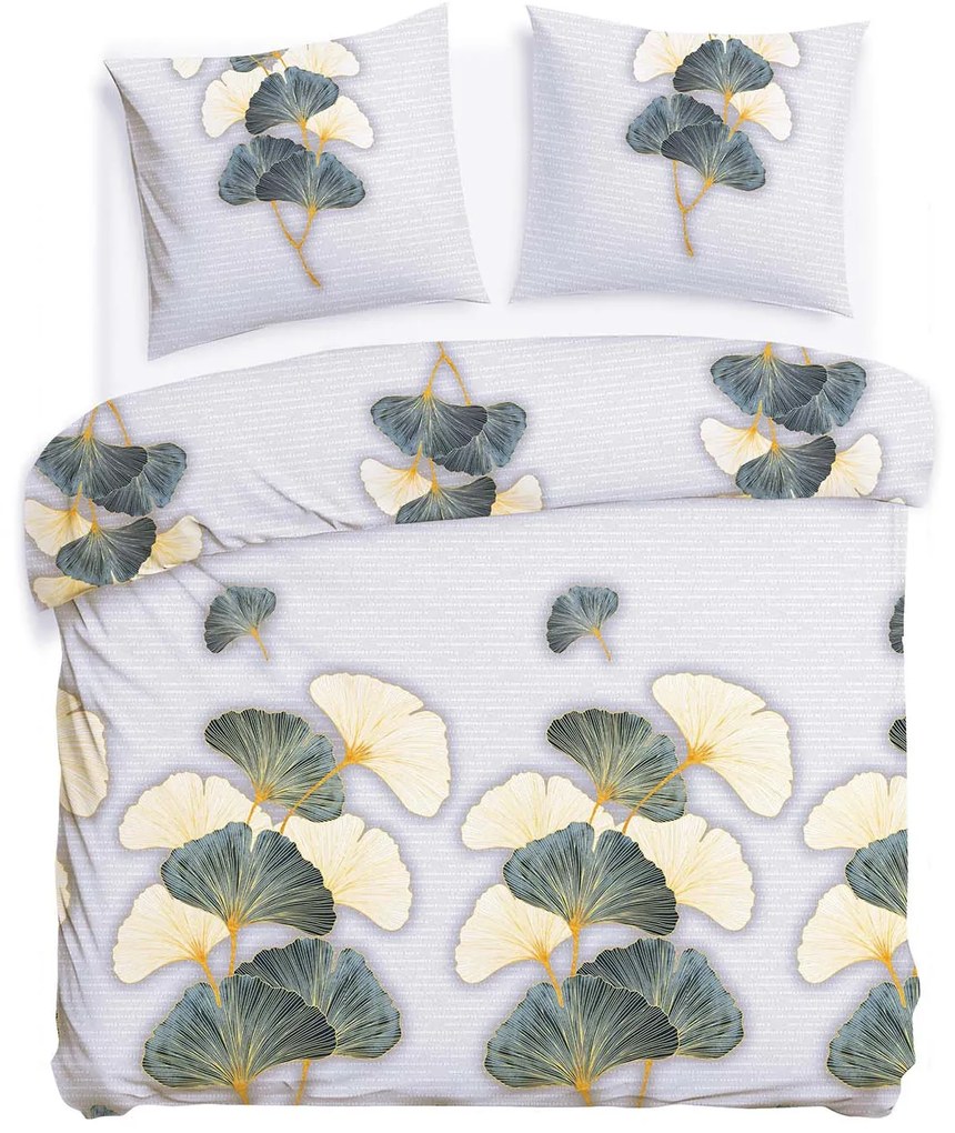 FLANELOVÉ OBLIEČKY FLANELOVE 180X200 CM, 2KS 70X80 CM LISTY