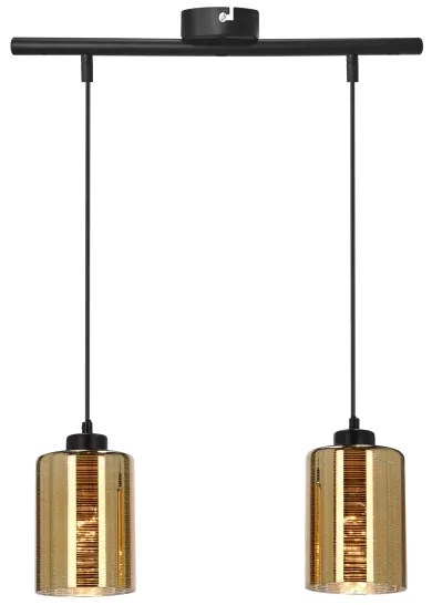 Luster na lanku COX 2xE27/60W/230V zlatá