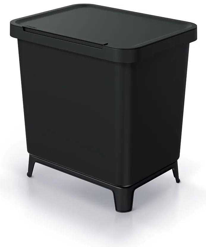Odpadkový kôš, 2 x 10 l, čierna