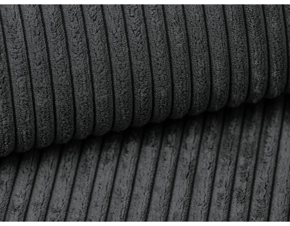 Tmavosivá menčestrová rozkladacia pohovka 195 cm Nona – Makamii