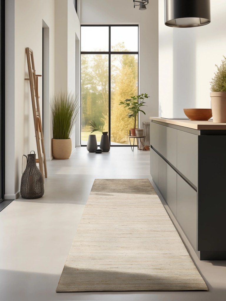 Behúň Handloom 105961 Dhaka Beige, 80x200, béžová, chodba / predsieň, Hanse Home