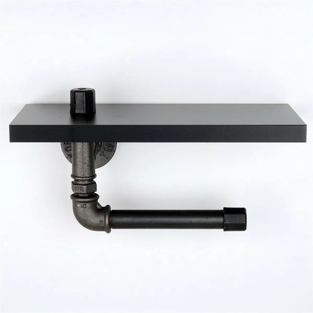 Držiak toaletného papiera Boruraf 239, čierna/strieborná