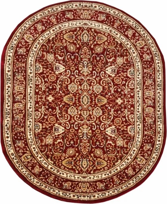 DC Koberec Orient ovál 007 červená Rozmer: 60×100 cm