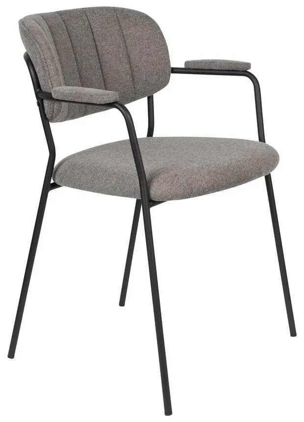 Svetlosivé jedálenské stoličky v súprave 2 ks Jolien – White Label