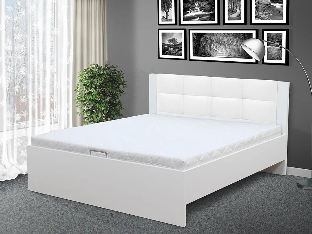 Štýlová posteľ Markéta 180 farebné prevedenie: bielá/sivá