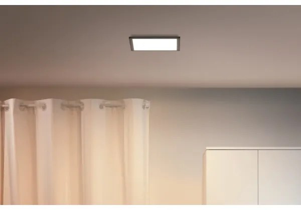 WiZ - LED Stmievateľné stropné svietidlo SUPERSLIM LED/12W/230V čierna Wi-Fi
