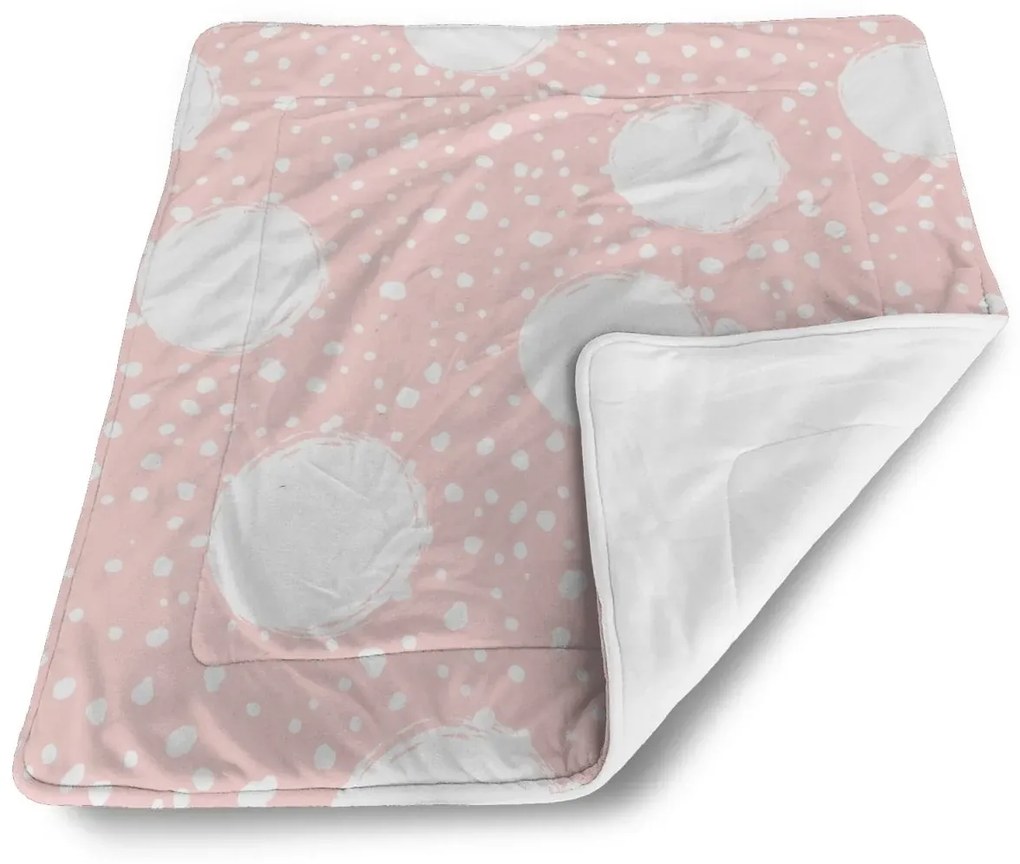Sablio Deka pre bábätko Biele fľaky - 80x100 cm