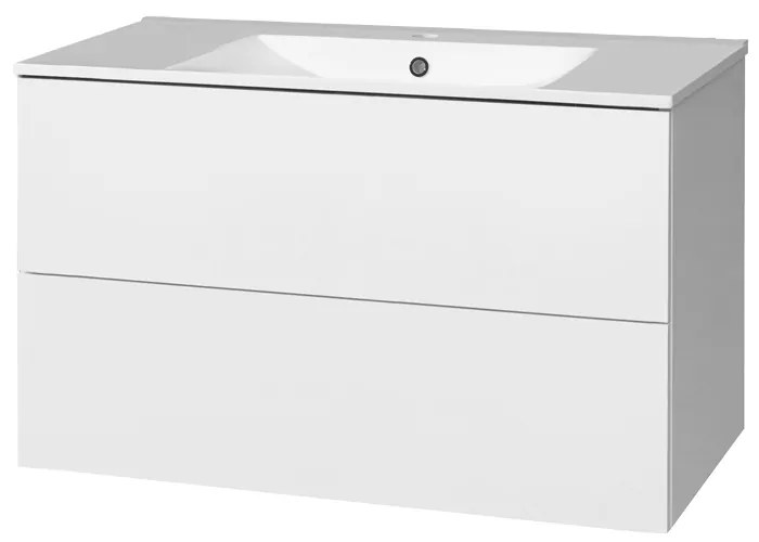 Mereo Mereo, Aira, kúpeľňová skrinka s keramickým umývadlom 101 cm, MER-CN712