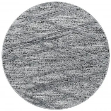 Ayyildiz, Kusový koberec Pisa 4706 Grey kruh, 80x80 (priemer) kruh, šedá, obývacia izba
