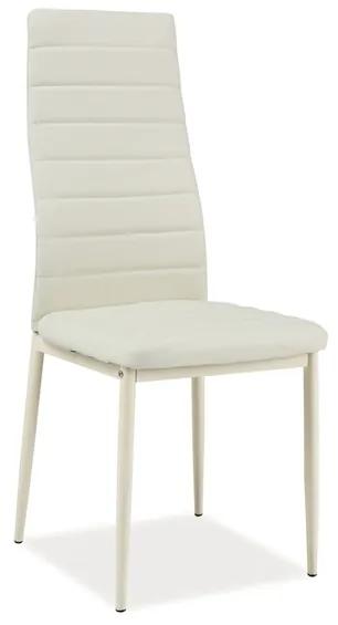 Moderná jedálenská stolička SIG261, krémová