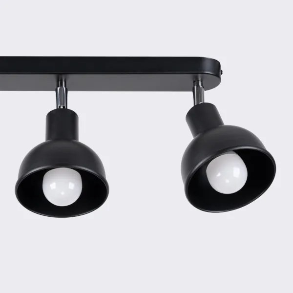 Sollux SL.1318 - Bodové svietidlo ELBA 3xE27/15W/230V čierna