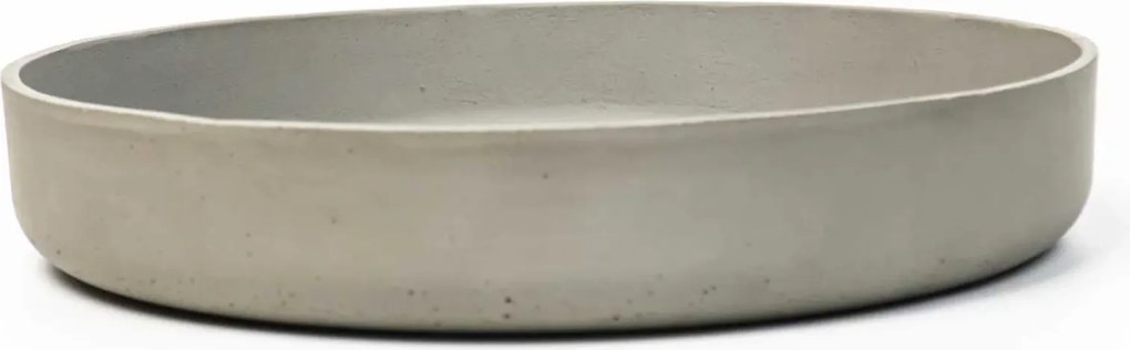 Dekoračná miska ORYVEN, sklolaminát, priemer 30 cm, beton design