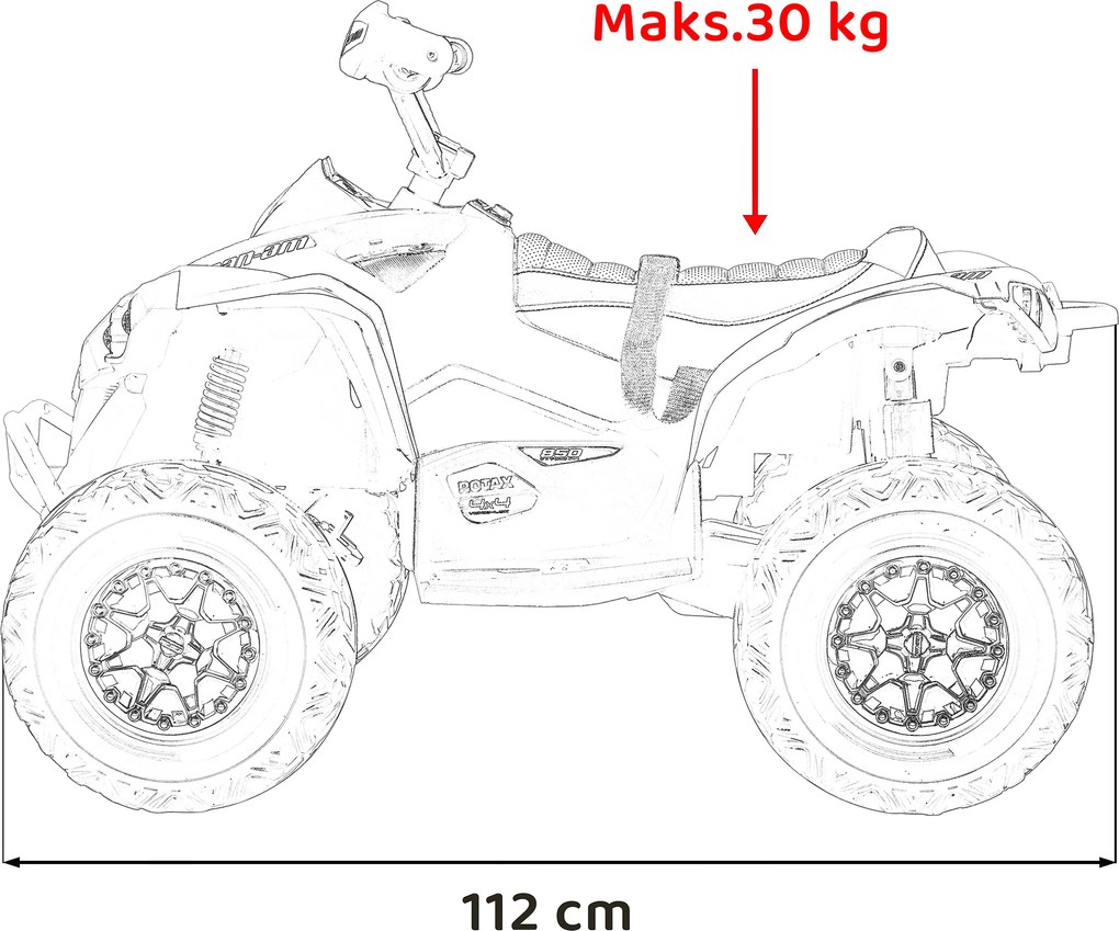 Ramiz Maverick ATV Modrá