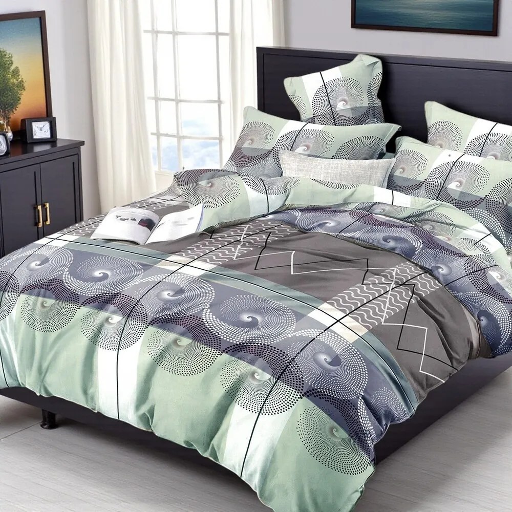 Bavlnené obliečky Homa REZOR WHIRL 7-dielna sada 140x200 cm