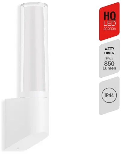 Briloner 311306TF - LED Vonkajšie nástenné svietidlo LED/8W/230V 4000K IP44 biela