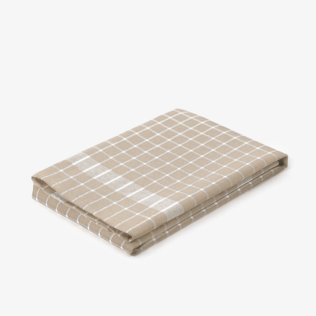 Goldea kuchynská bavlnená utierka - hnedé káro 45 x 70 cm