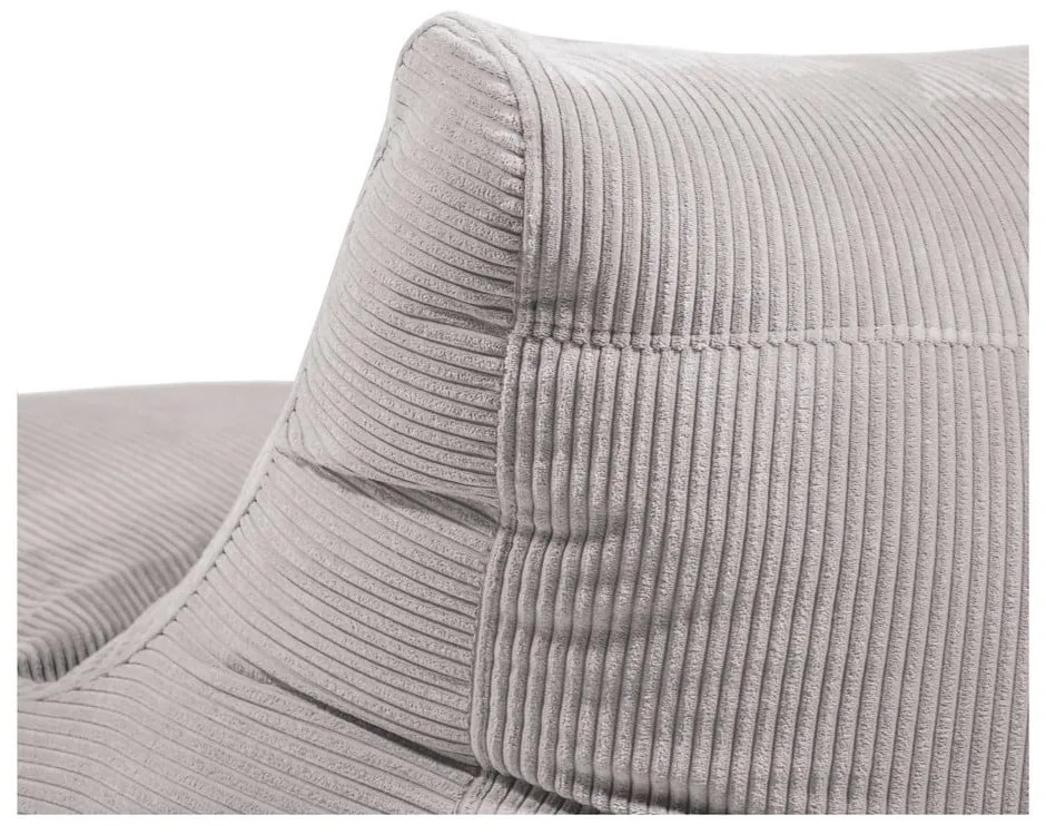 Krémový menčestrový sedací vak Seat 100 Lounge – SLOWDOWN