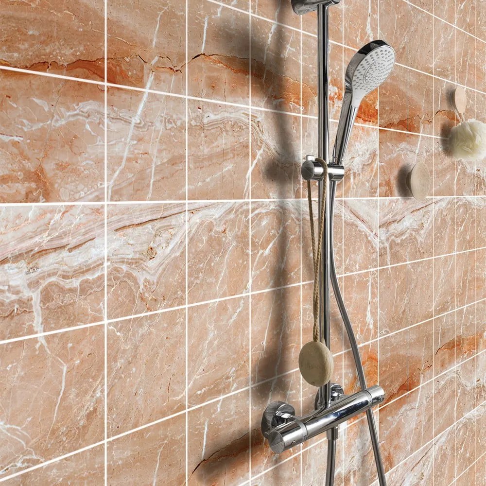 Súprava samolepiek na kachličky 24 ks 15x15 cm Marble Tiles Torino - Ambiance