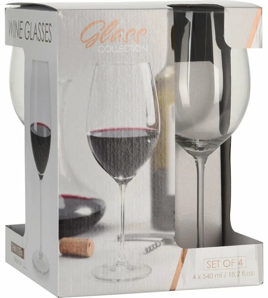 Sada pohárov na červené víno Sunset 540 ml, 4 ks