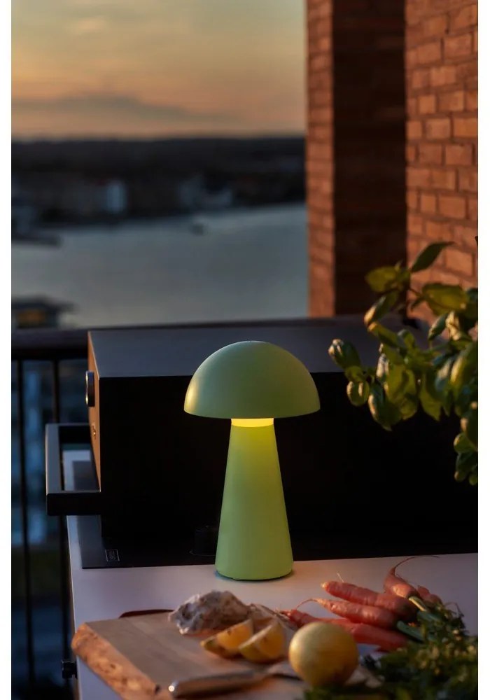 Zelená LED stolová lampa na diaľkové ovládanie (výška 28 cm) Sam – Sirius