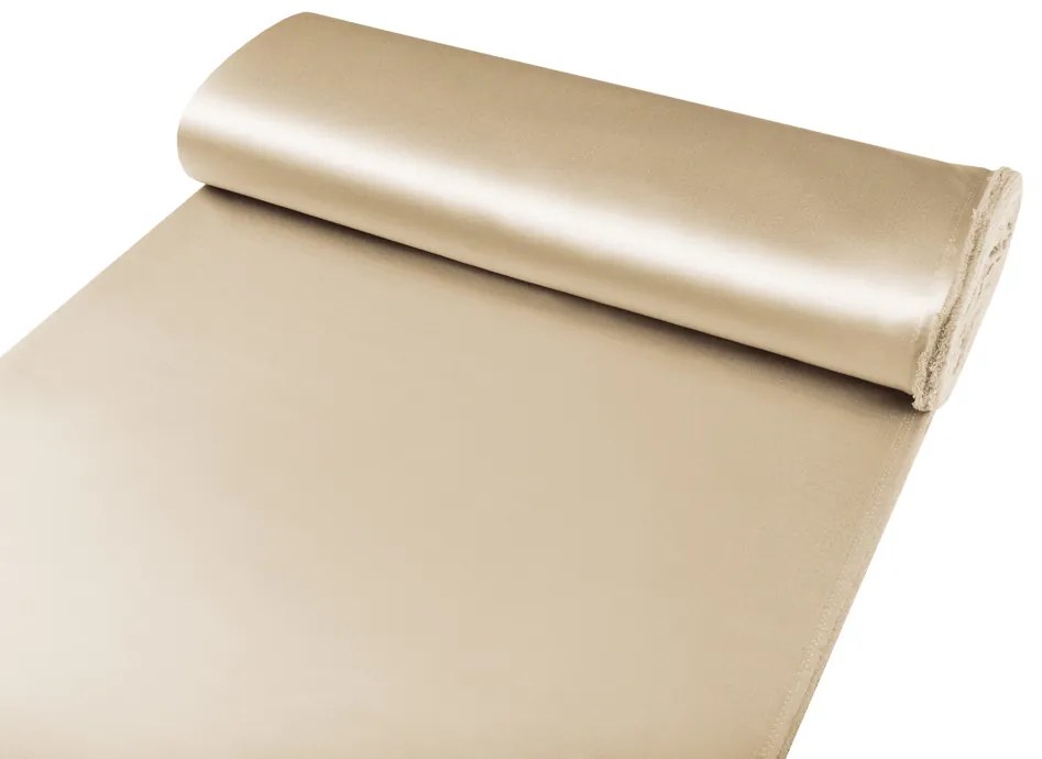 Biante Saténový záves LUX-016 Latte 140x160 cm