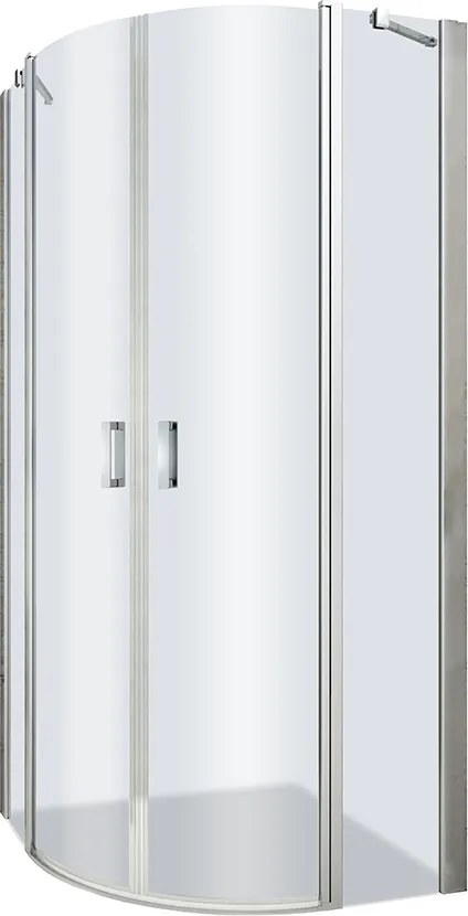 Roltechnik Outlet Štvrťkruhový sprchovací kút LYR4 - bez vaničky ROTH-Variant: rozmery: 100x100 cm - (LYR4/1000 - 1135008268), ROTH-Profily: profily:…