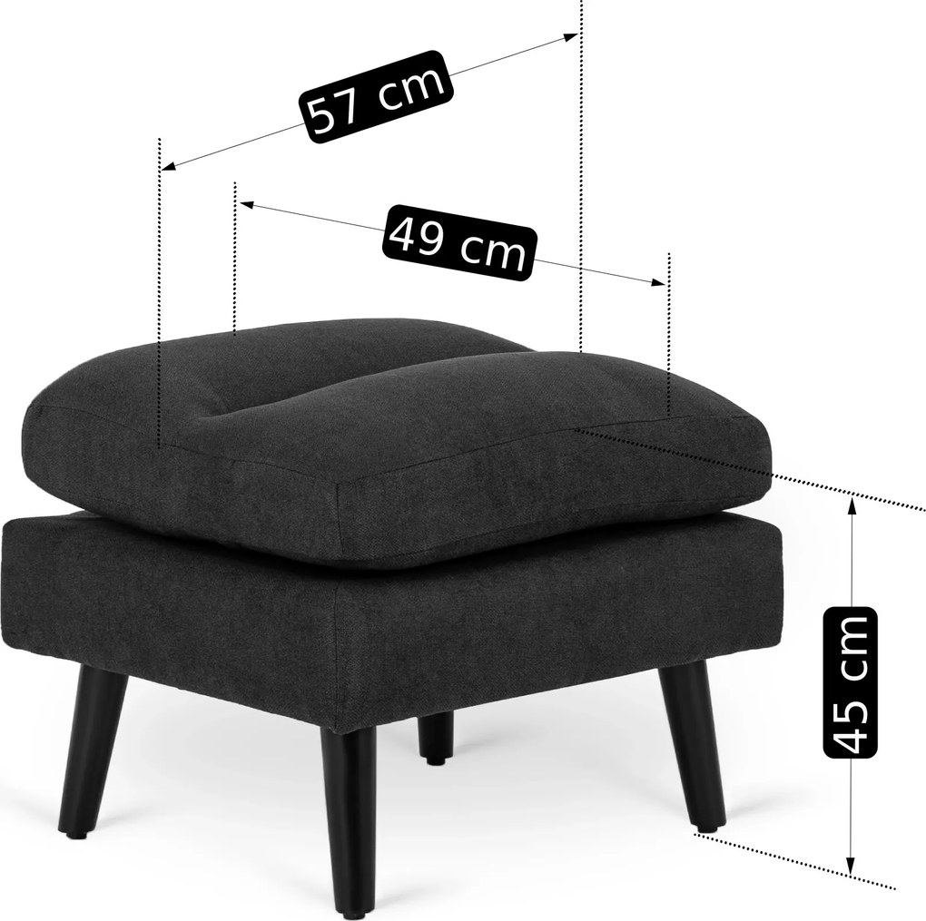 PROXIMA.store - Sklápacie kreslo HENRY FARBA: čierna