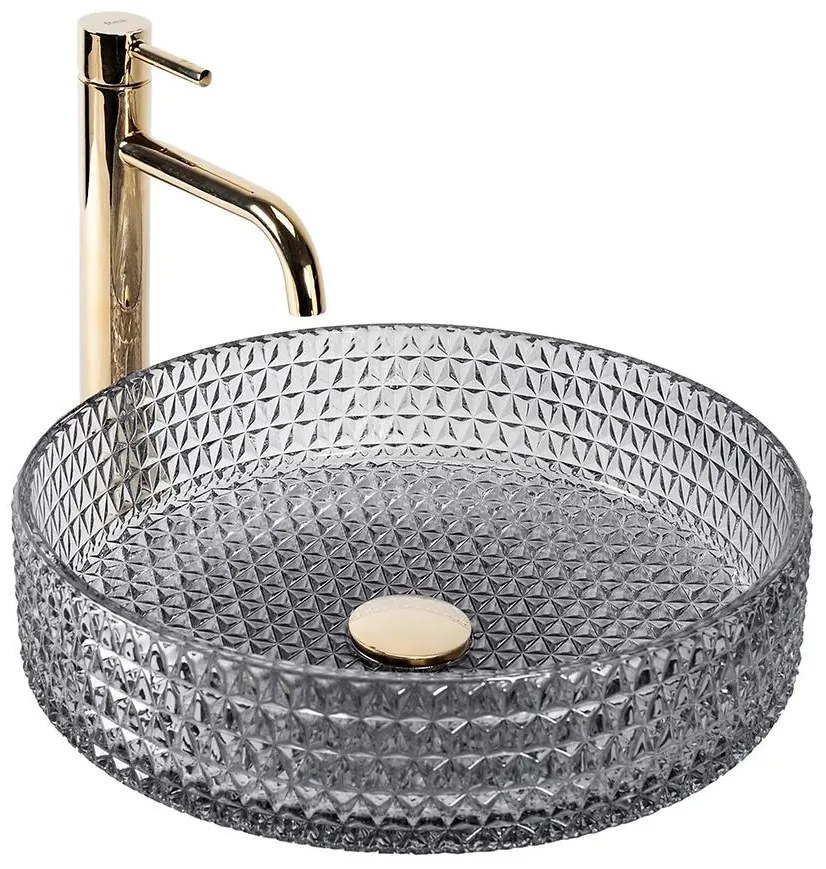 Umývadlo na dosku Cristal 39 Grey Rea-U8880