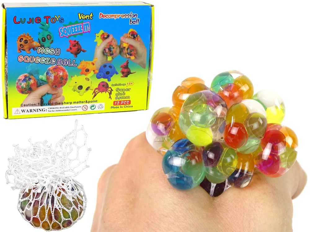 Lean Toys Antistresové loptičky v sieťke